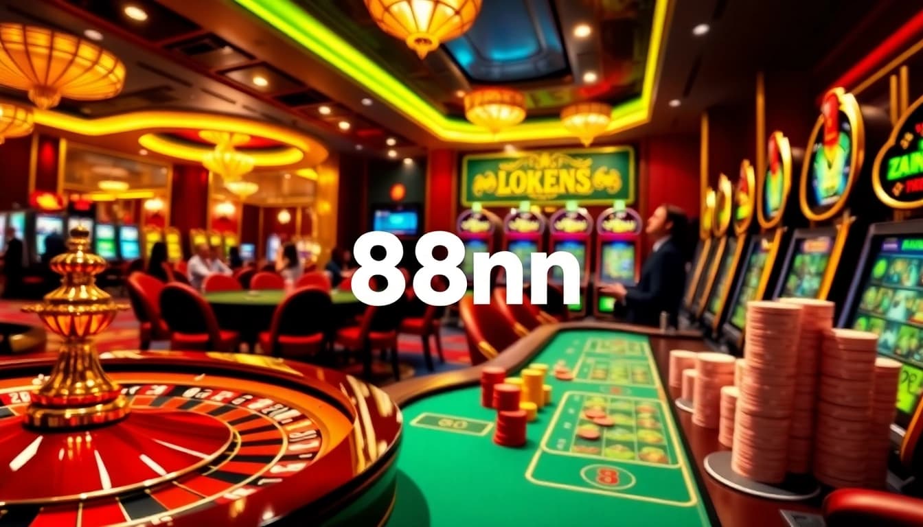 Players engaging in high-stakes excitement at 88nn's vibrant online casino tables.