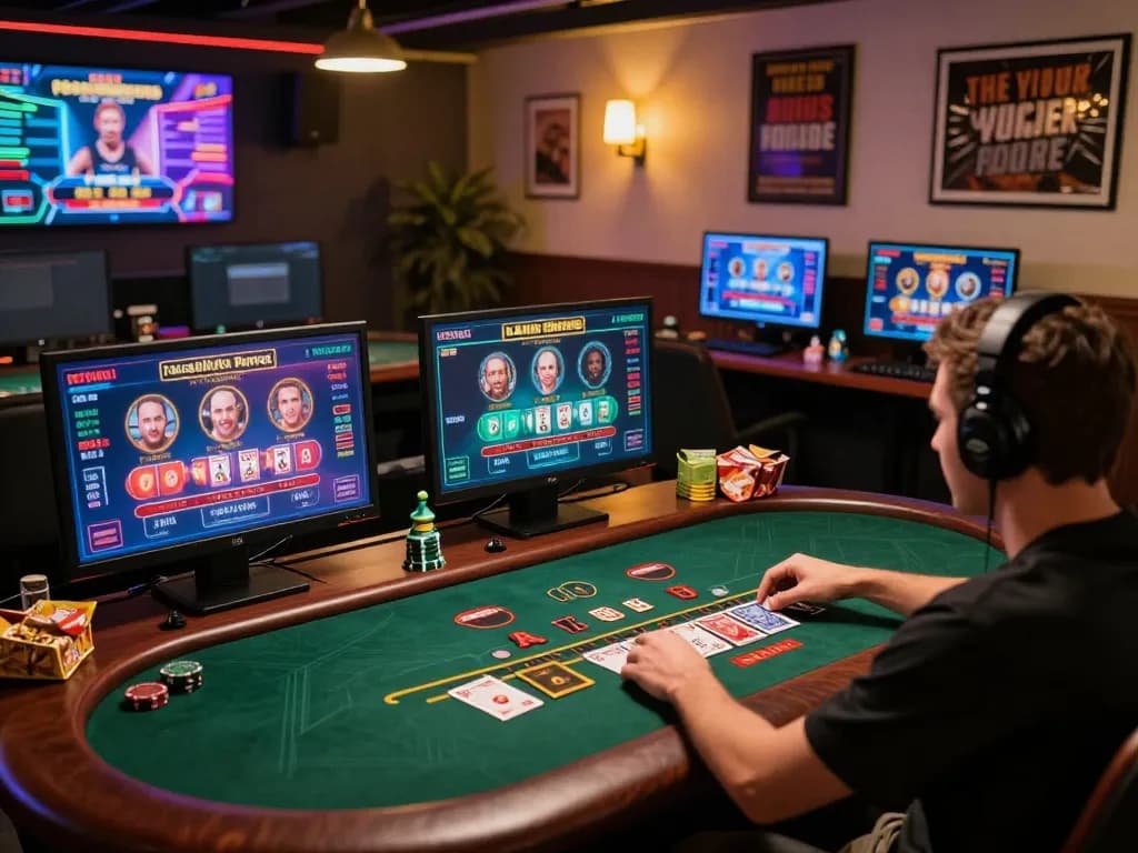 Engaging online scene with sunwingo user enjoying live dealer blackjack in a stylish setup