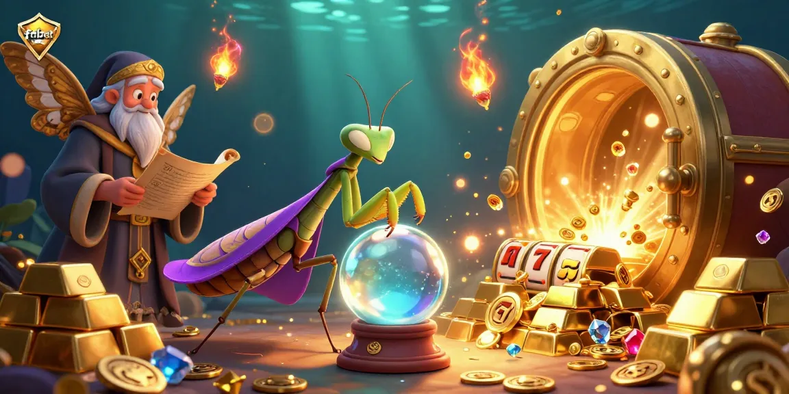 Experience fabet with vibrant 3D casino elements featuring fortune tellers and treasures.