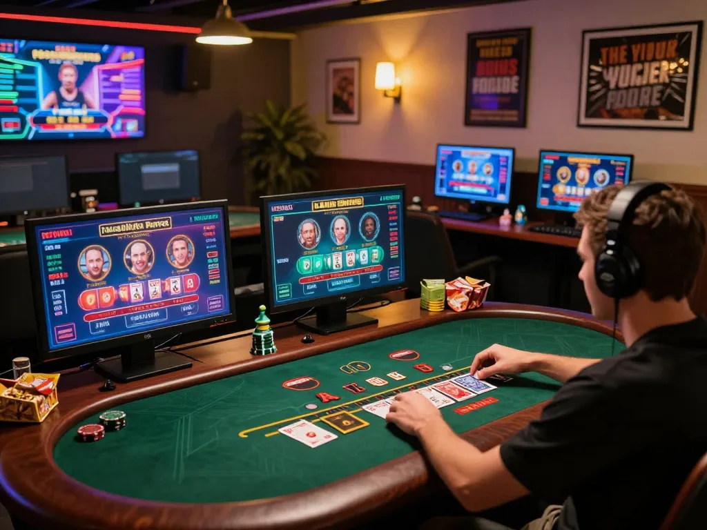 Engaging online scene with sunwingo user enjoying live dealer blackjack in a stylish setup