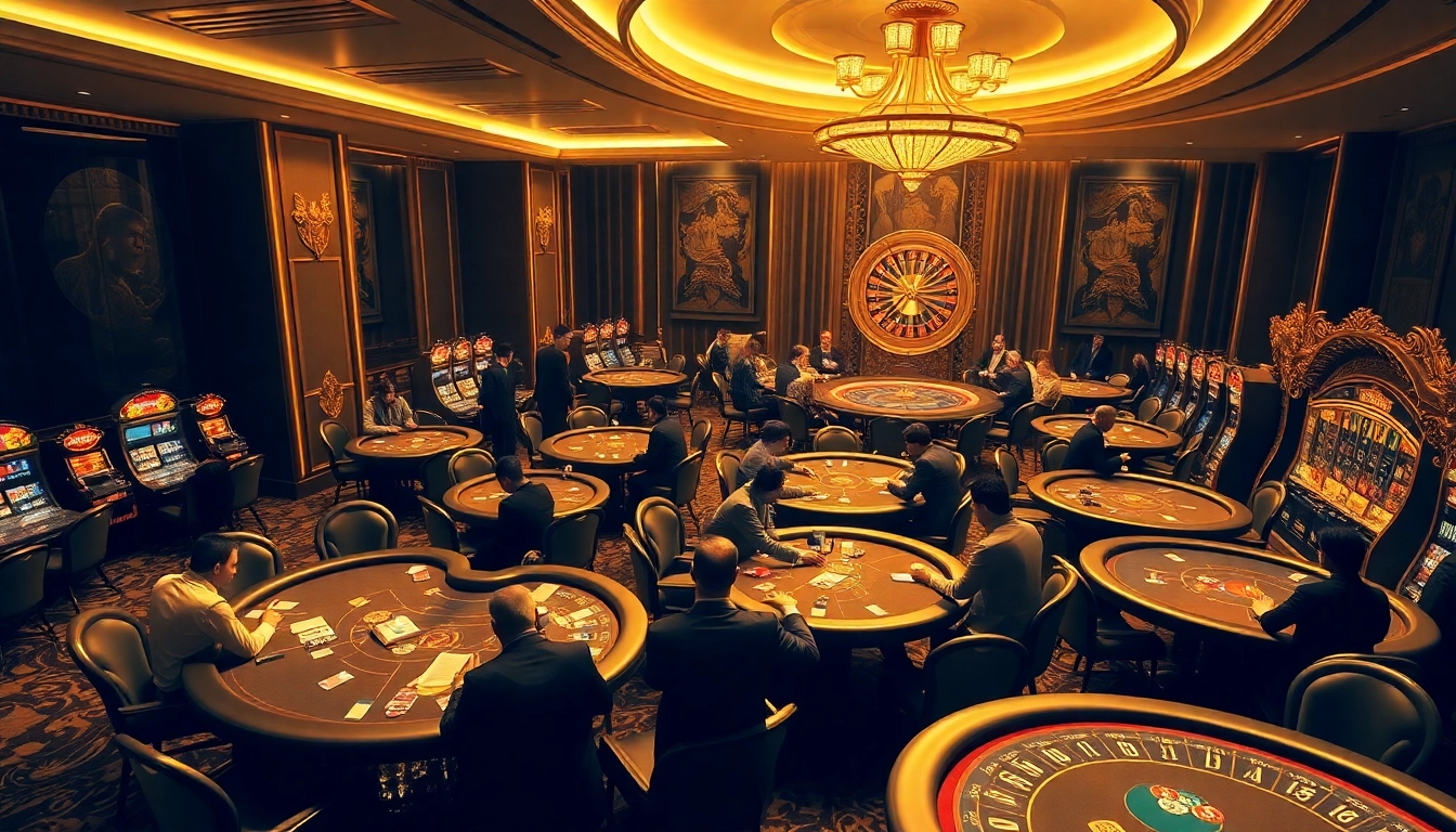 Exciting poker game scene at https://vb88org.com/ showcasing intense competition and luxury.