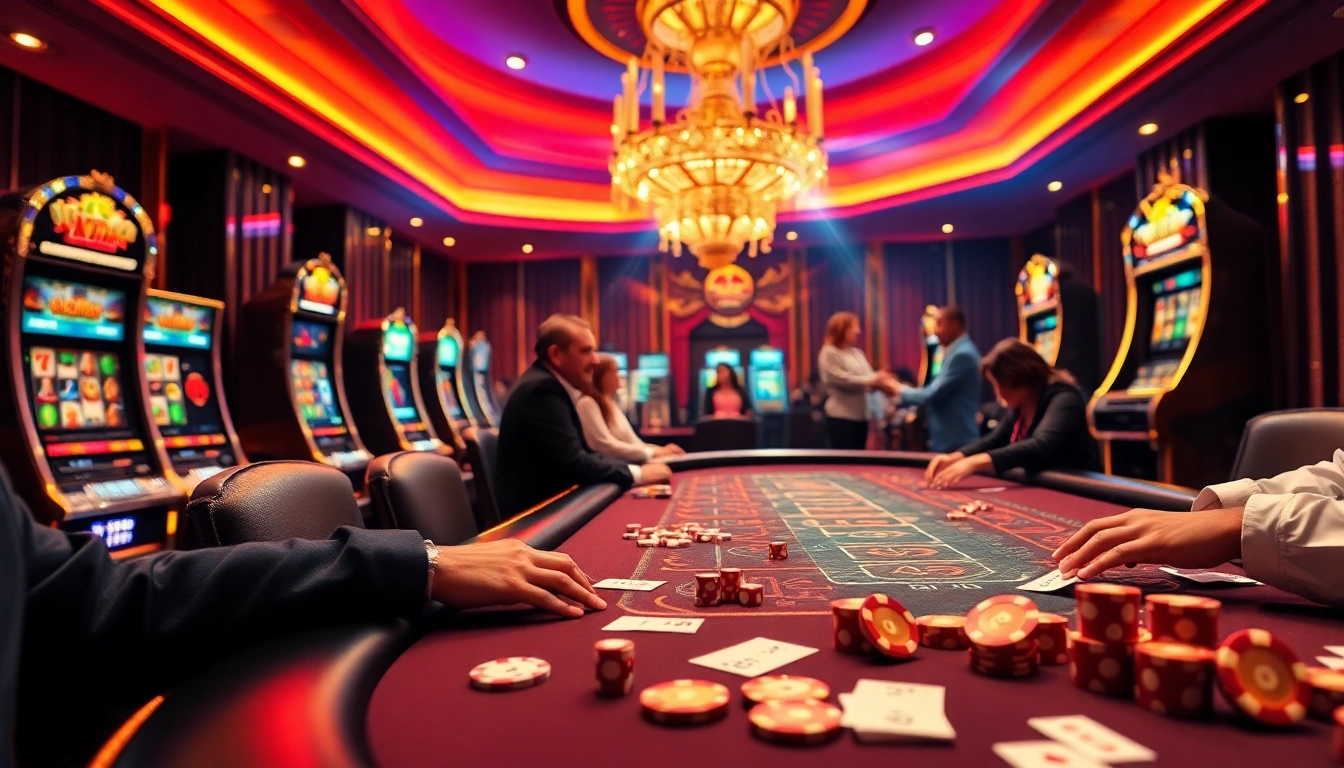 Experience thrilling gameplay at nhà cái 23Win with vibrant casino tables, exciting poker action, and dazzling slot machines.