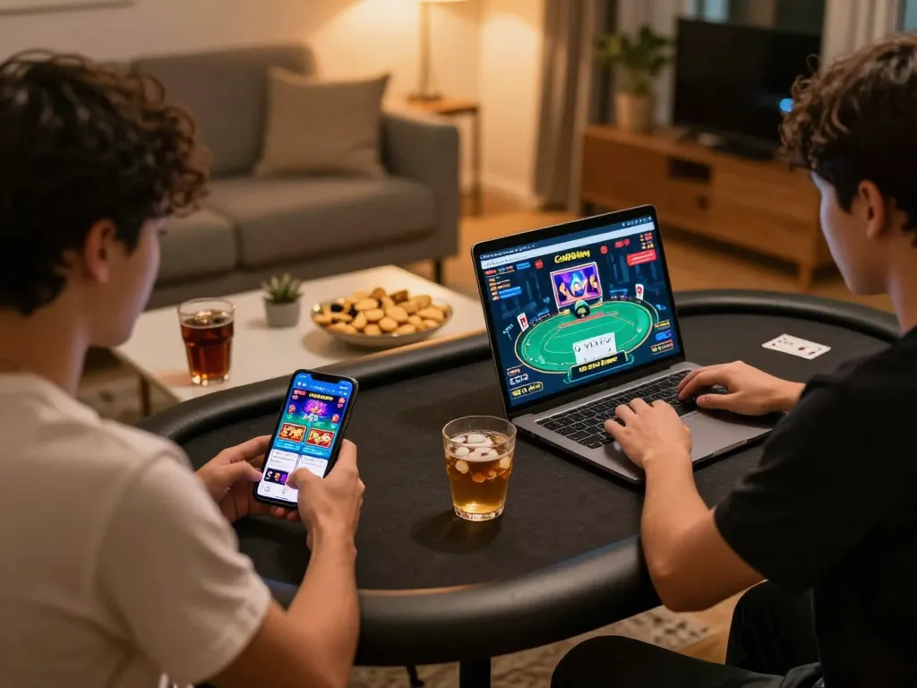 Engaging Go89living online casino gaming scene showcasing vibrant mobile gameplay and cozy atmosphere.