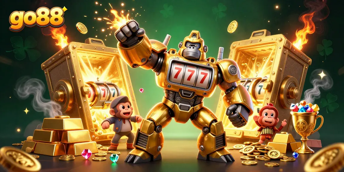 Experience thrilling wins with go88 in a vivid 3D casino scene filled with treasure and excitement.