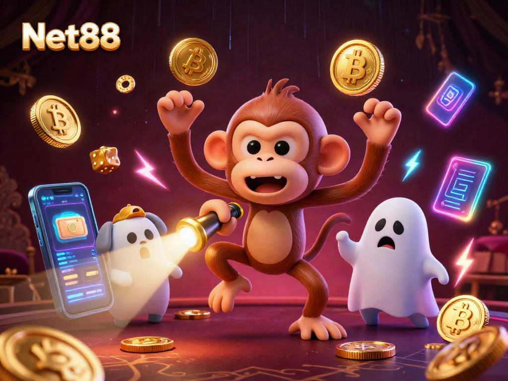 Engage with Net88's haunted casino adventure featuring mischievous elements and golden treasures.