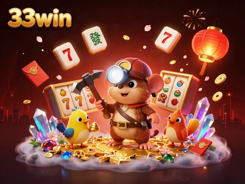 Engage with interactive slot games at 33win featuring vibrant treasures and lively characters.