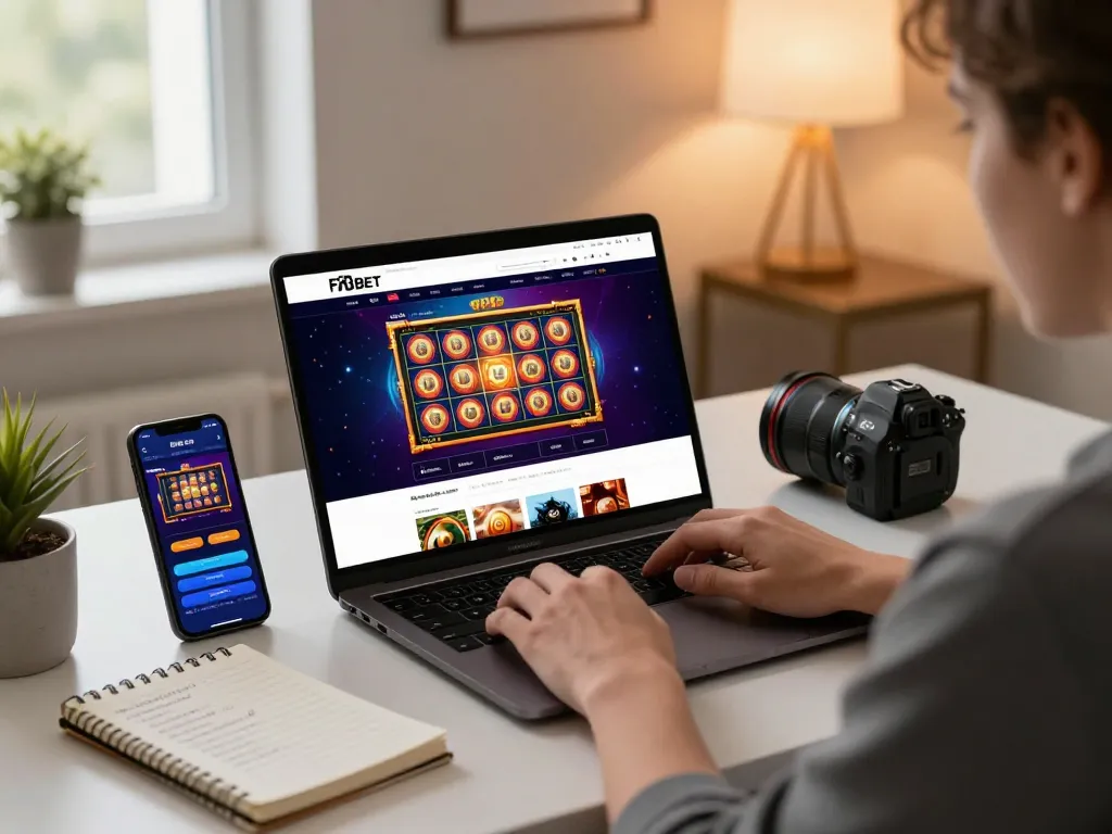 Experience thrilling gaming action with F8BET on a stylish online setup, showcasing vibrant slots and strategic planning.