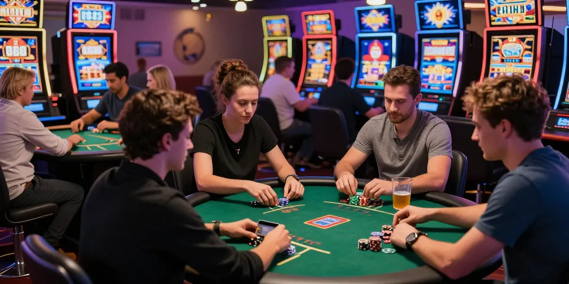 Engaged players in credit card casinos enjoying diverse games with vibrant atmosphere.