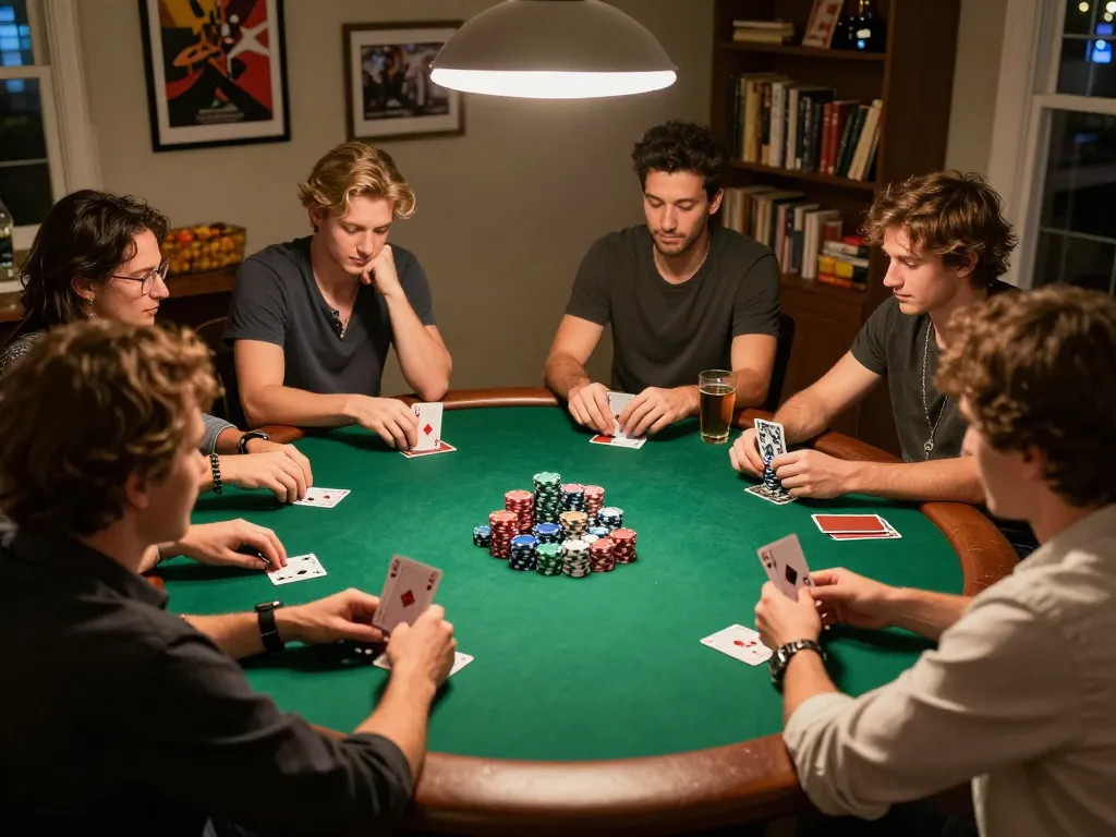 Engage in strategic gameplay at home with friends through the Link vào Da88 poker game setup.