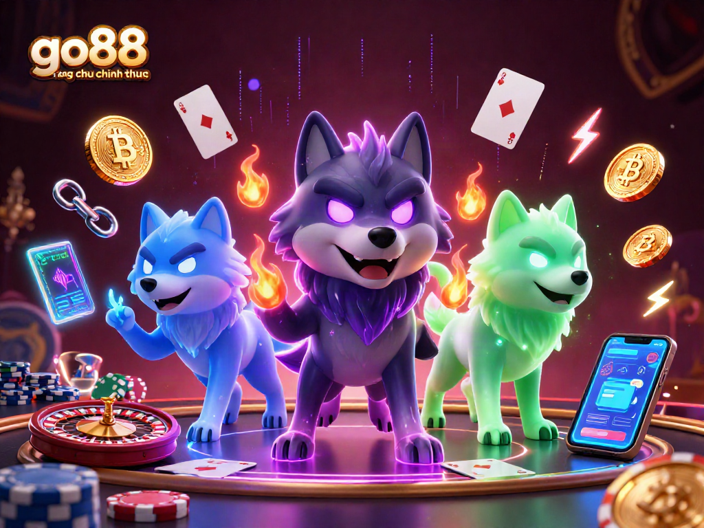 Play exciting games and explore go88 trang chu chinh thuc in this vibrant digital scene filled with color.
