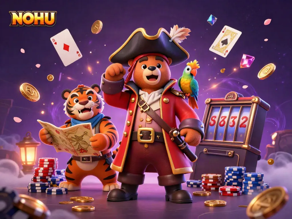 Spin slots and win at NOHU with vibrant 3D characters and dazzling game elements.