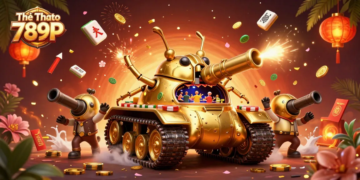 Engaging action at Thể Thao 789P with a 3D cartoon tank casino bursting with color and fun