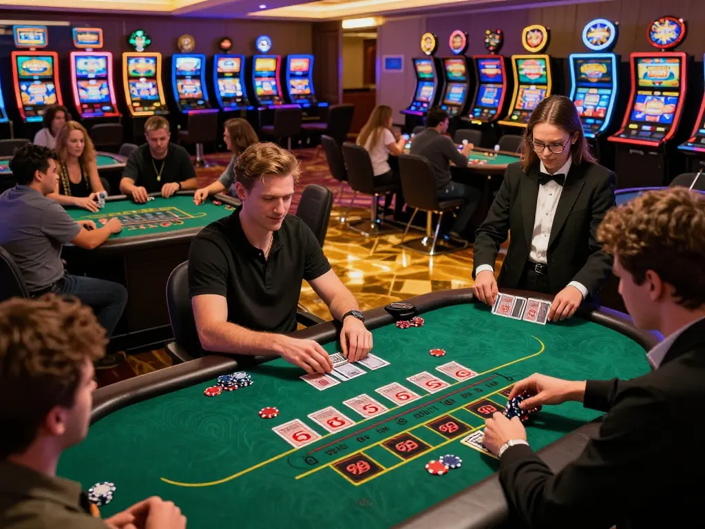 Các người chơi B52club tham gia một trò chơi blackjack thú vị với những hành động năng động từ Dealer.