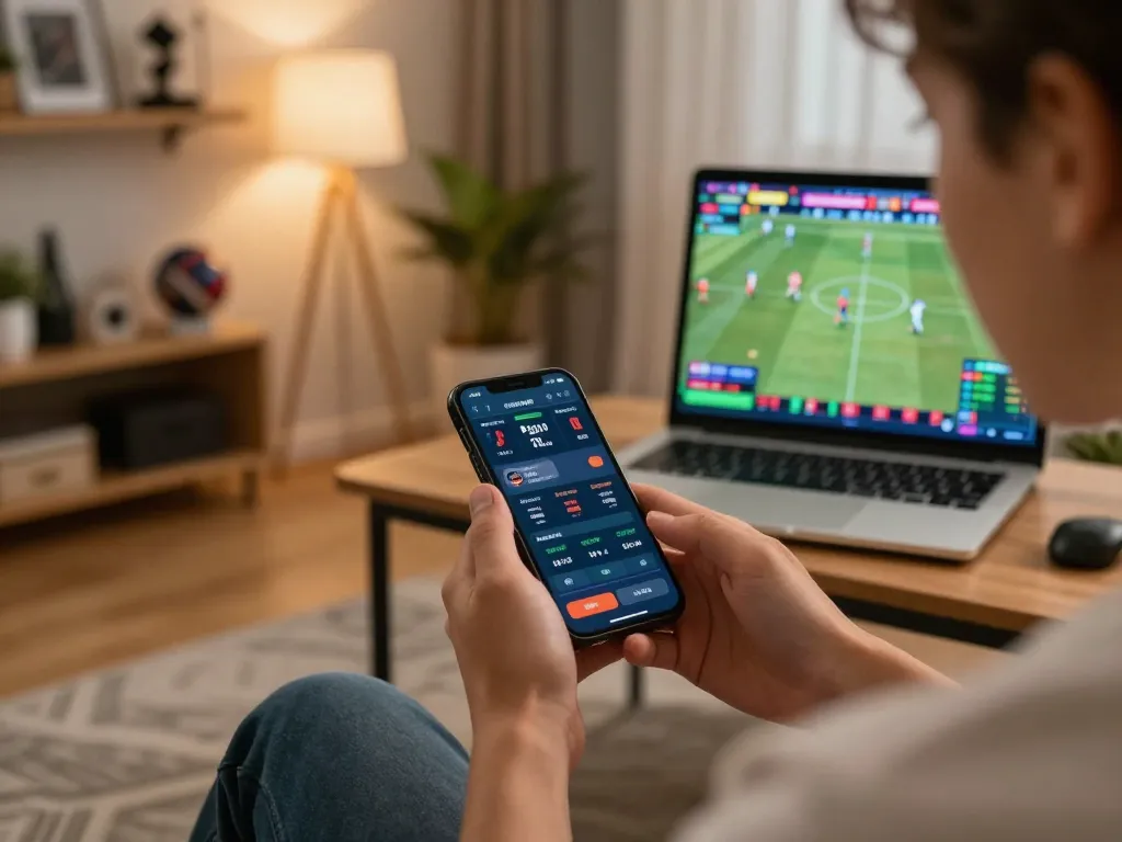 Engaging online sports betting experience at https://mm88.london/ with a user placing bets on a smartphone.