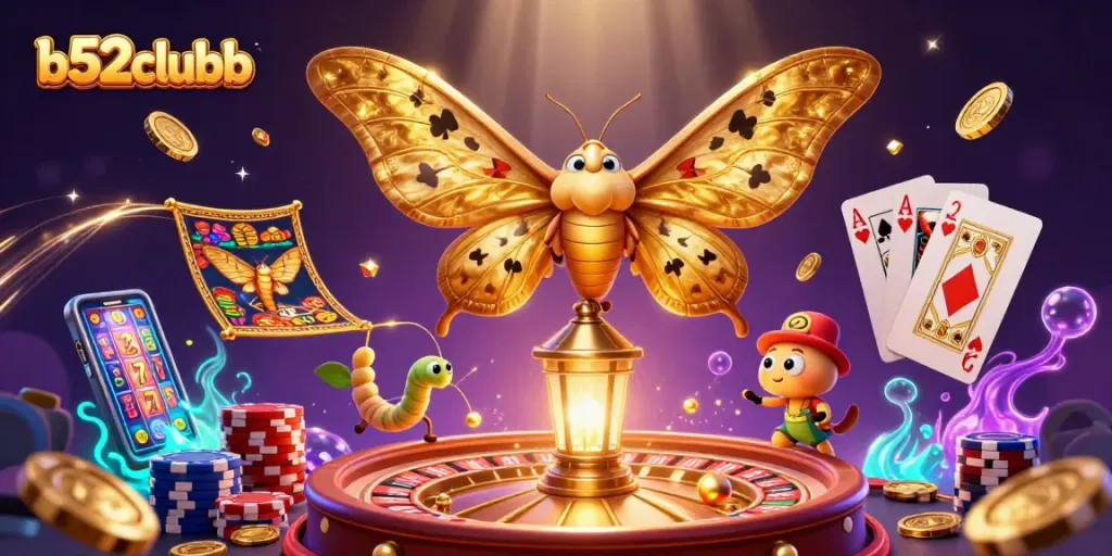 Engage with thrilling b52clubb casino adventures illustrated by a vibrant scene full of excitement.