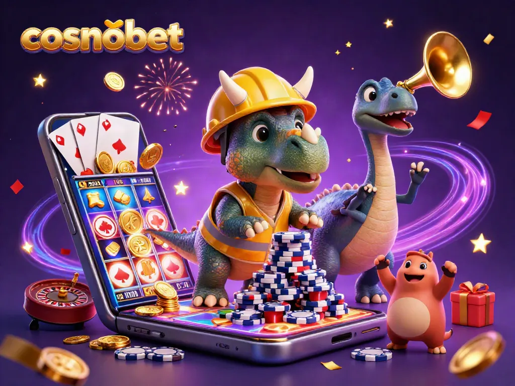 Play exciting games at cosmobet with vibrant casino characters and colorful slots