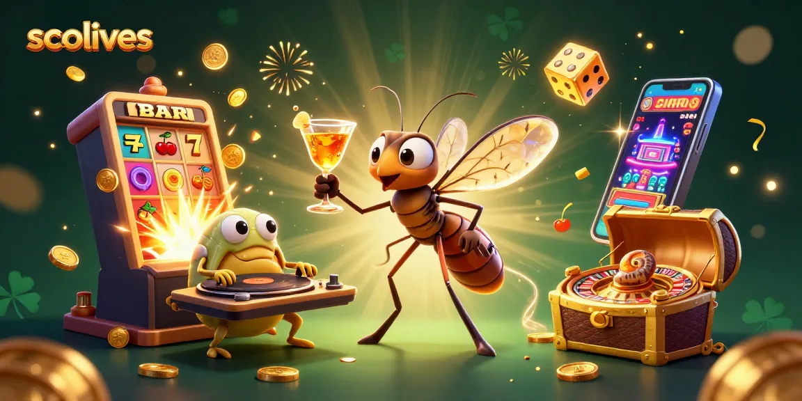 Socolives showcases dynamic gambling action with a lively scene of cartoon characters celebrating casino wins and fun.
