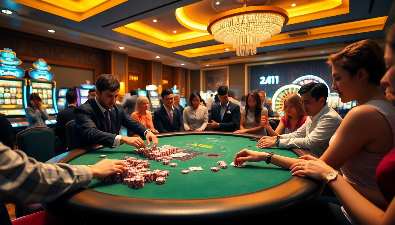 Experience high-stakes poker at https://789fcom.asia/ with enthusiastic players and a professional dealer.