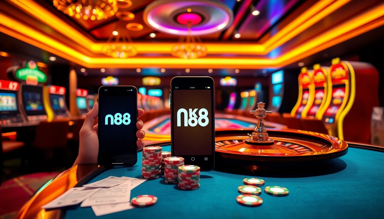 Experience live betting on nk 88 with dynamic casino visuals, cards, and roulette.