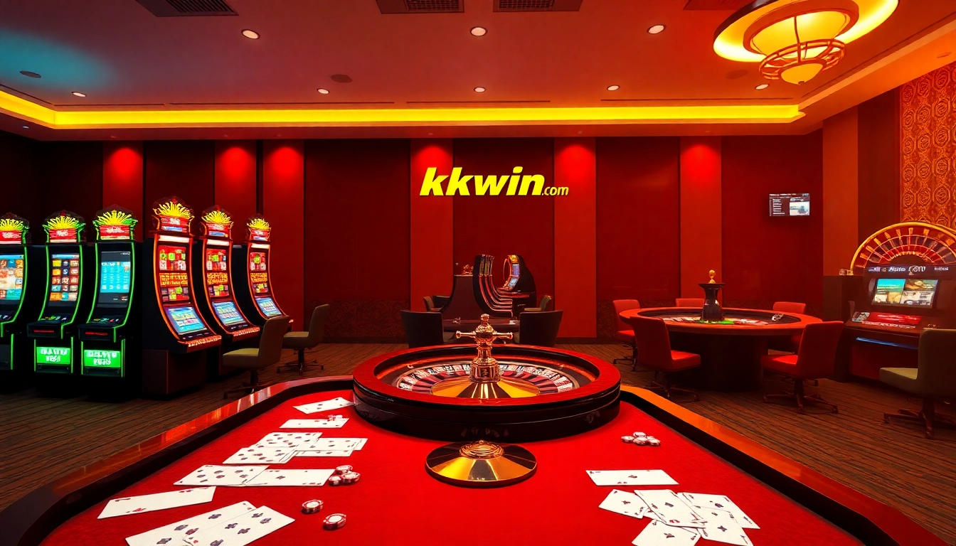 Experience the thrill of online gaming at kkwin.com with luxurious casino visuals and excitement.