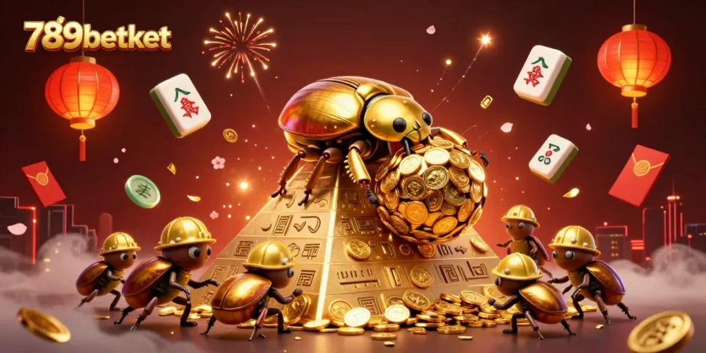 Experience 789betket's golden casino adventure with vibrant characters and dynamic game elements in stunning detail.